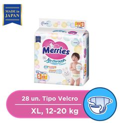 Pañal Merries Premium, Xl 28 Unidades